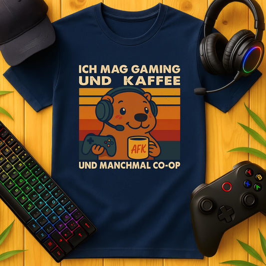 Ich mag Gaming Kaffee und Co-Op T-Shirt