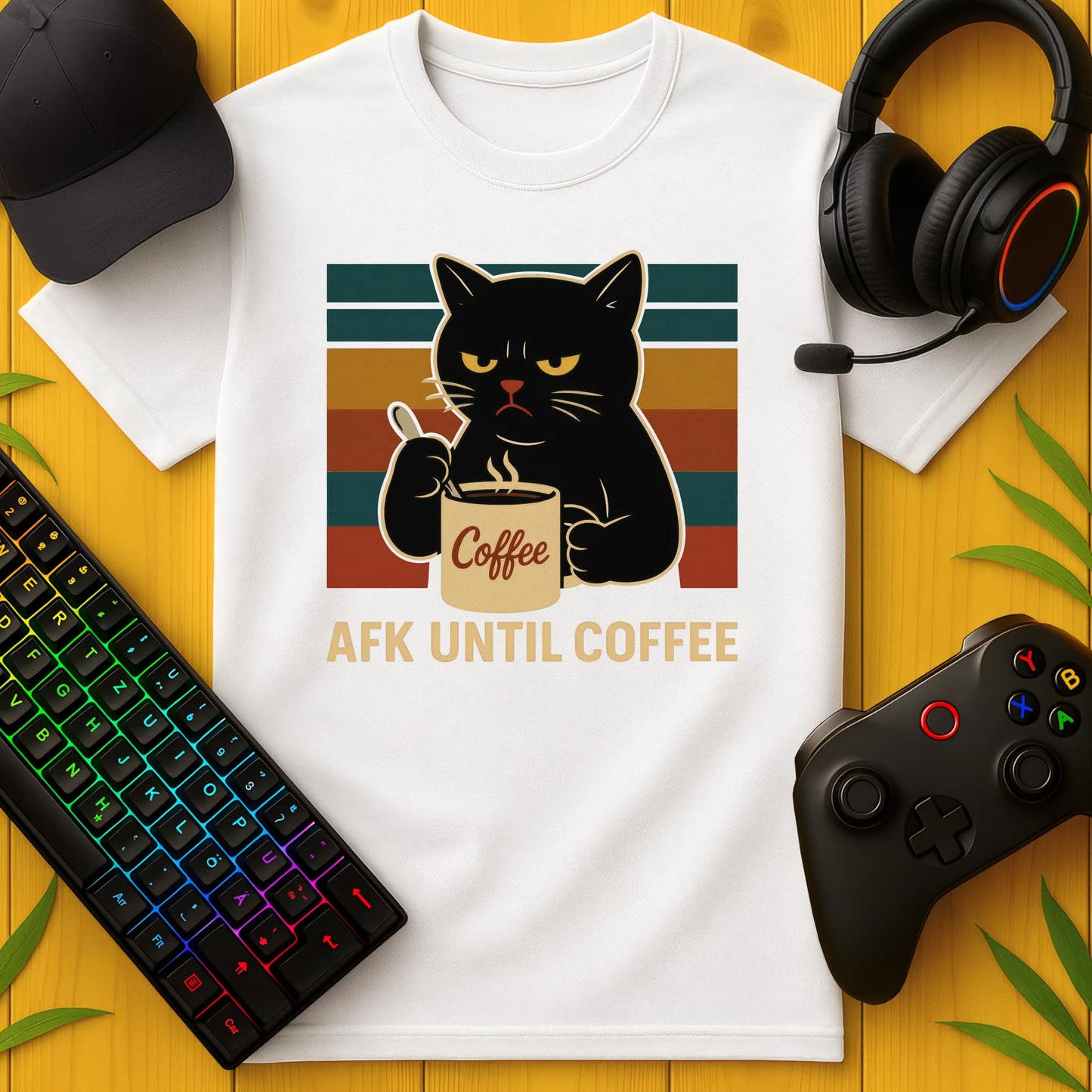 AFK Until Coffee T-Shirt