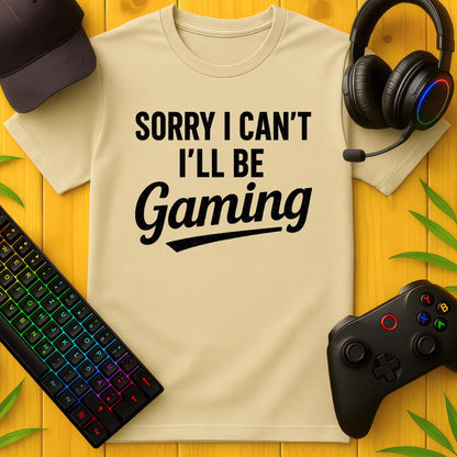 Sorry I cant Gaming Stroke T-Shirt