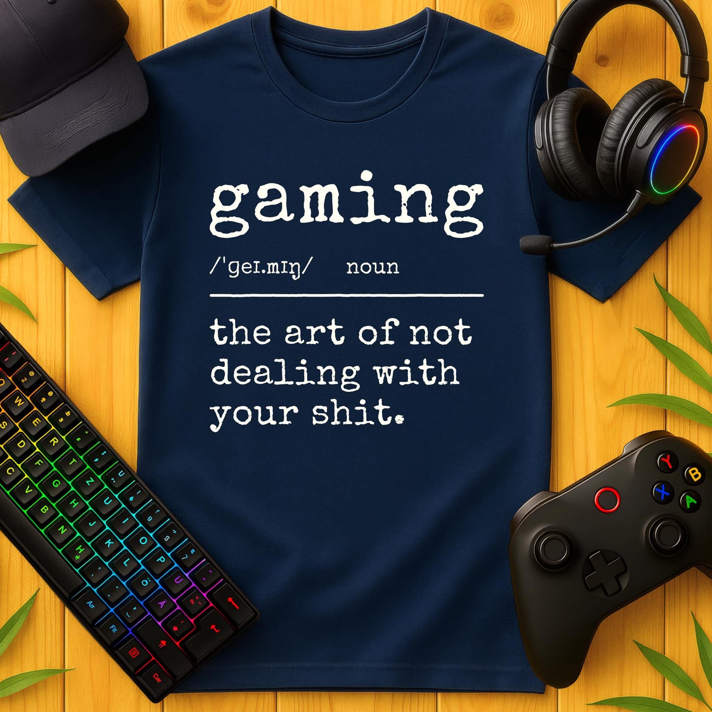 Gaming Definition The Art Typewriter T-Shirt