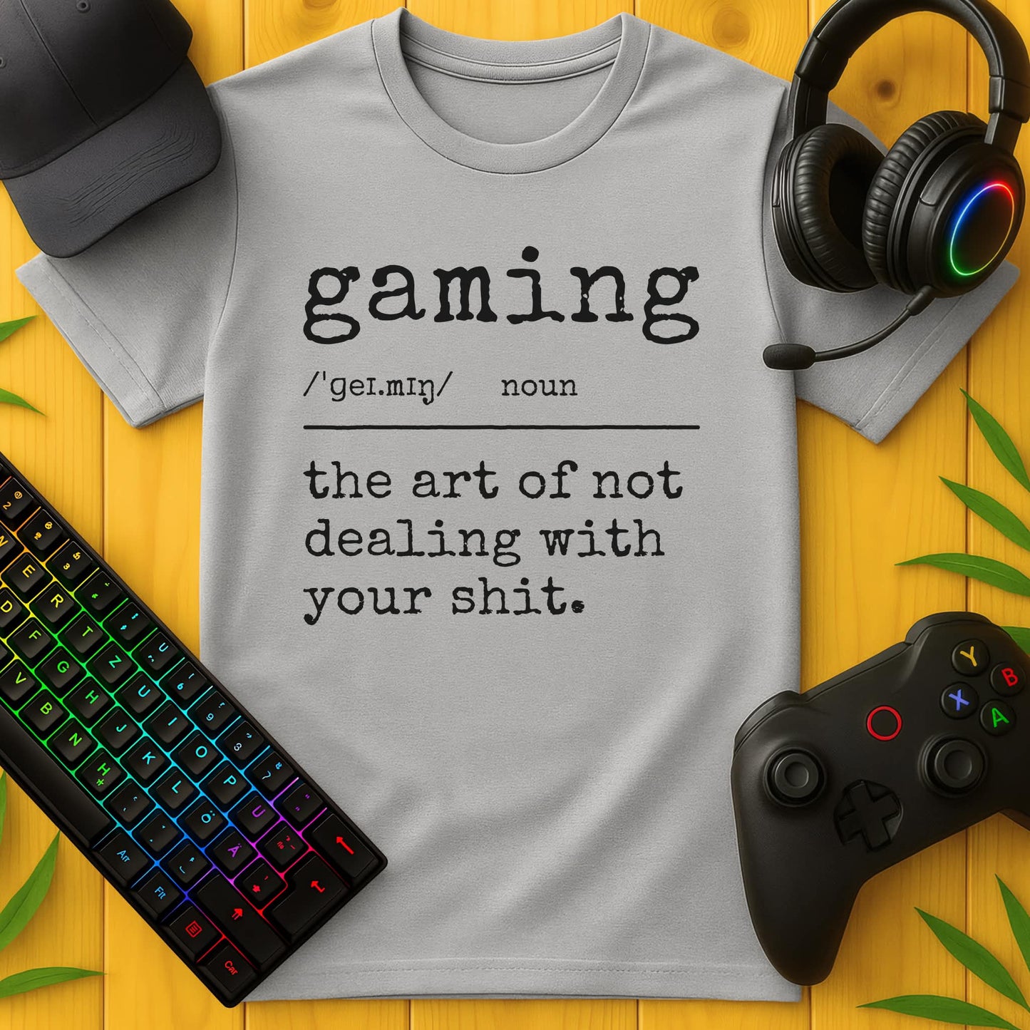 Gaming Definition The Art Typewriter T-Shirt