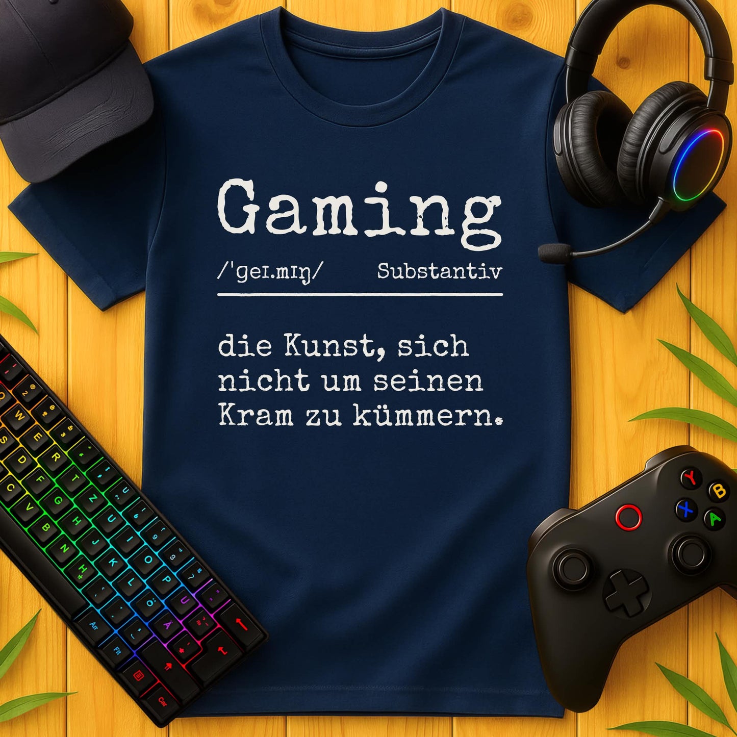 Gaming Definition Die Kunst Typewriter T-Shirt
