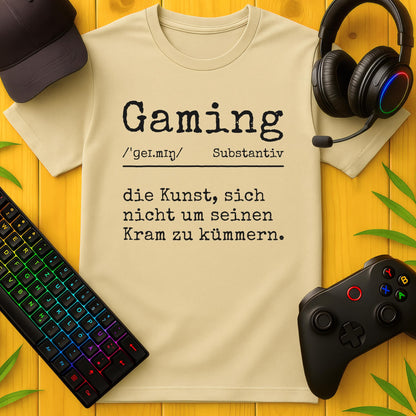 Gaming Definition Die Kunst Typewriter T-Shirt
