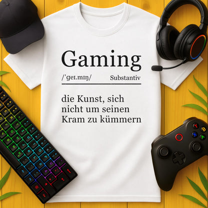 Gaming Definition Die Kunst Serif T-Shirt