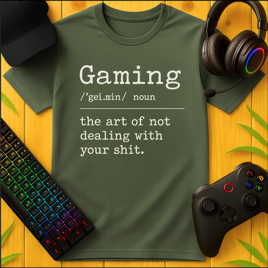 Gaming Definition The Art Clean Typewriter T-Shirt