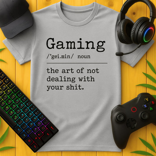 Gaming Definition The Art Clean Typewriter T-Shirt