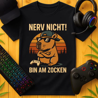 Nerf nicht Bin am Zocken Capybara T-Shirt
