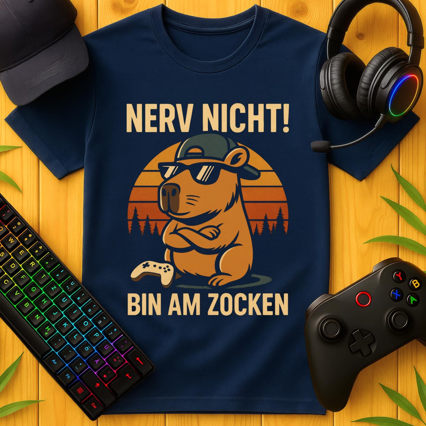 Nerf nicht Bin am Zocken Capybara T-Shirt
