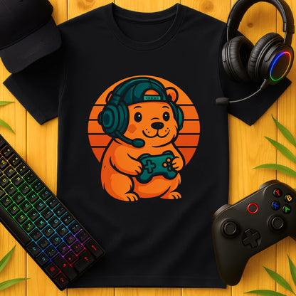 Cute Gaming Capybara T-Shirt
