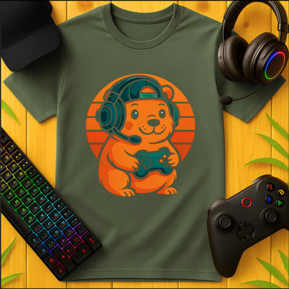 Cute Gaming Capybara T-Shirt