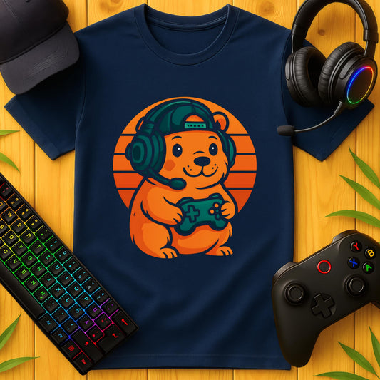Cute Gaming Capybara T-Shirt