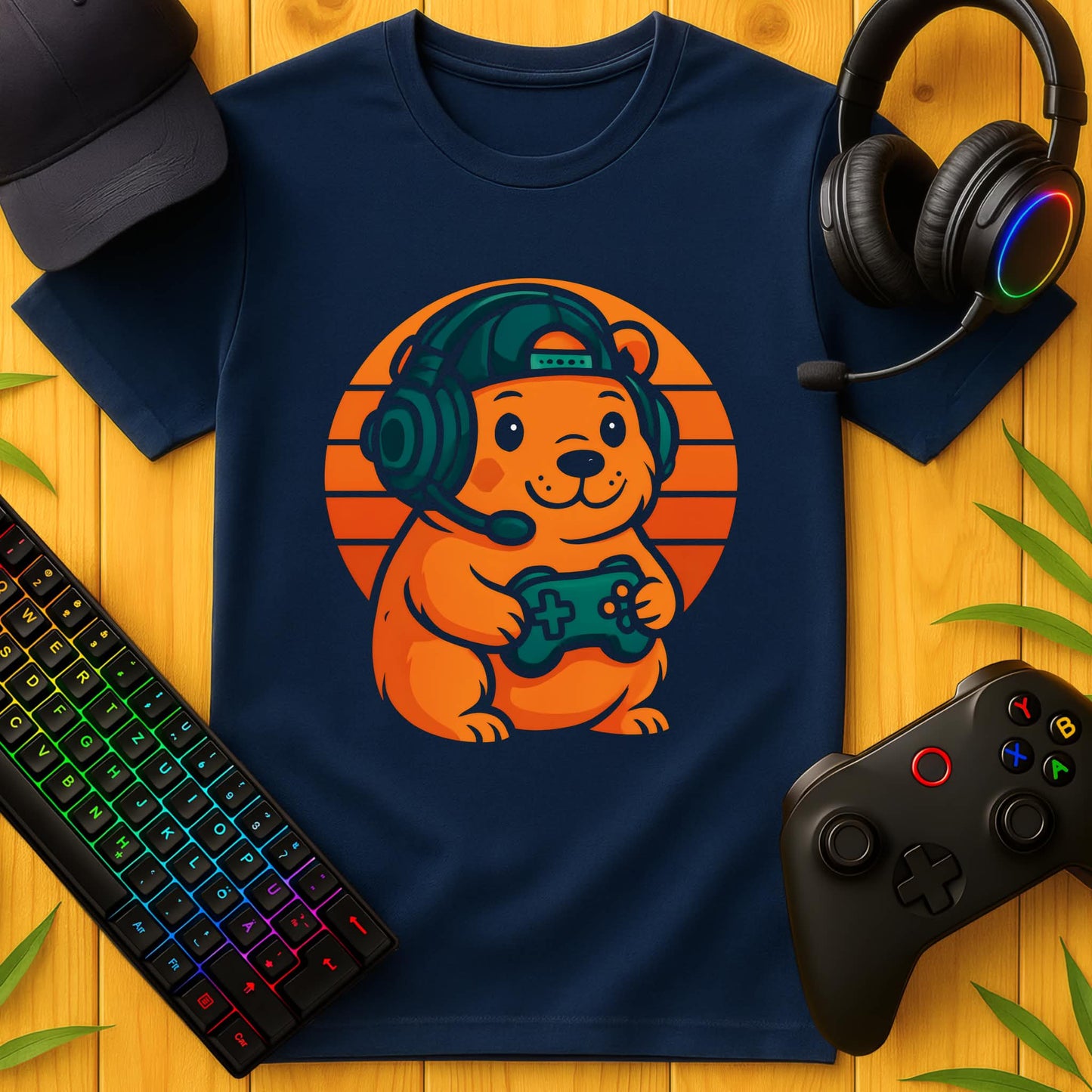 Cute Gaming Capybara T-Shirt für Kids
