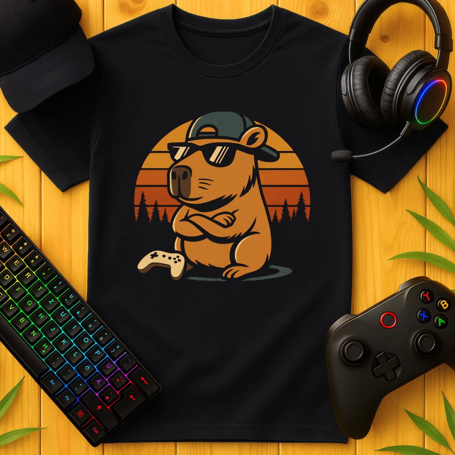 Gaming Capybara T-Shirt für Kids