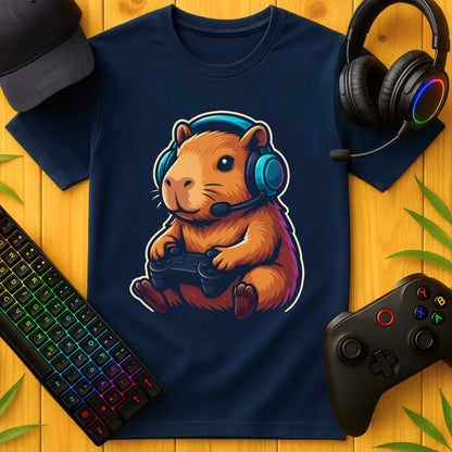 Gaming Capybara Headset T-Shirt für Kids
