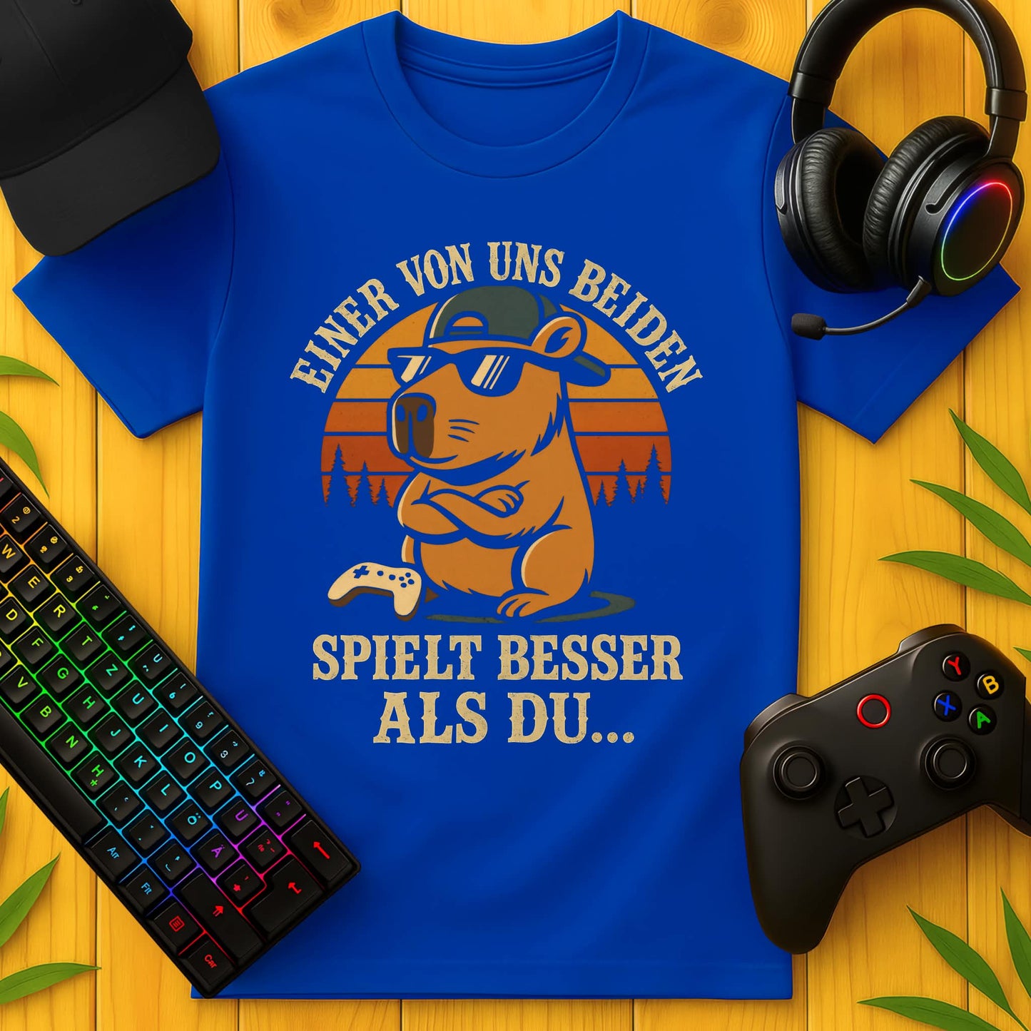 Einer spielt besser als du Capybara T-Shirt