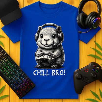 Chill Bro! Cute Capybara BW T-Shirt