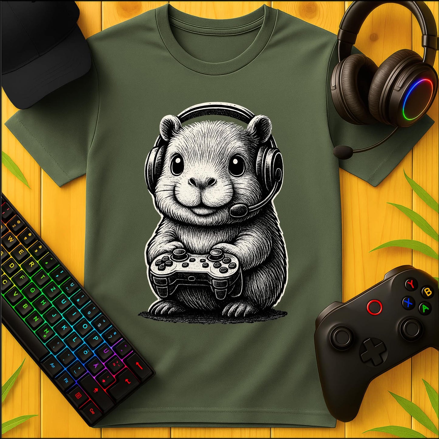 Cute Capybara BW T-Shirt