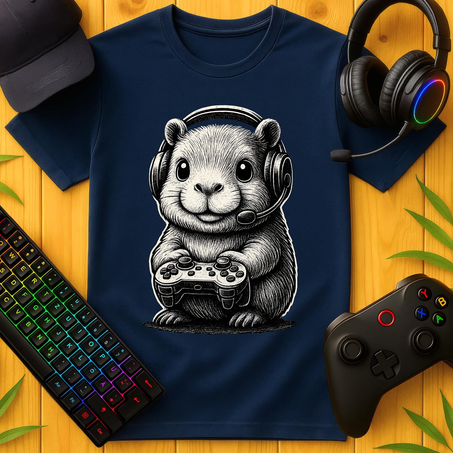 Cute Capybara BW T-Shirt