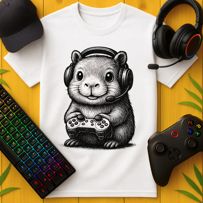 Cute Capybara BW T-Shirt