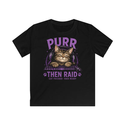 Purr Raid Gaming-T-Shirt für Kids
