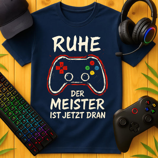 Ruhe der Meister ist dran bunt T-Shirt für Kids