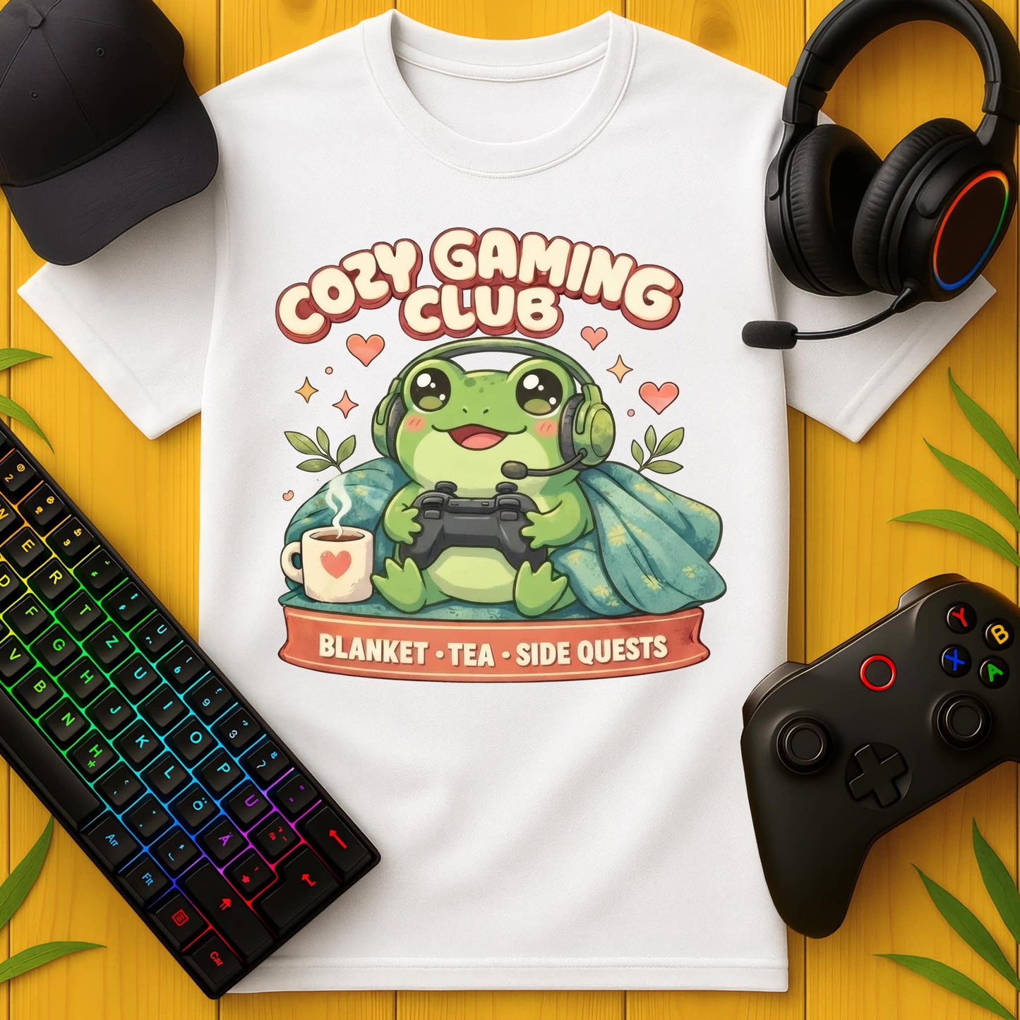 Cozy Gaming Club Frog T-Shirt