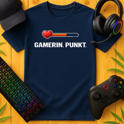 Gamerin Punkt Herz T-Shirt