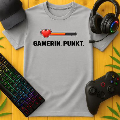 Gamerin Punkt Herz T-Shirt