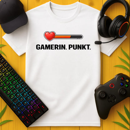 Gamerin Punkt Herz T-Shirt