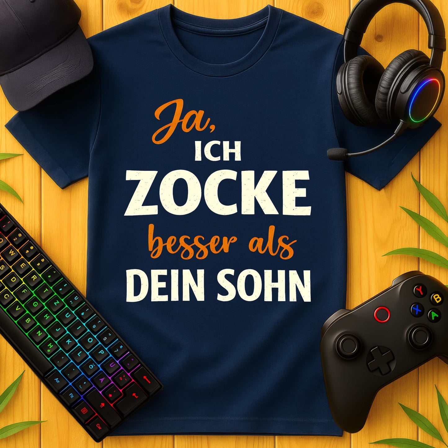Ja, ich zocke besser als dein Sohn Script T-Shirt