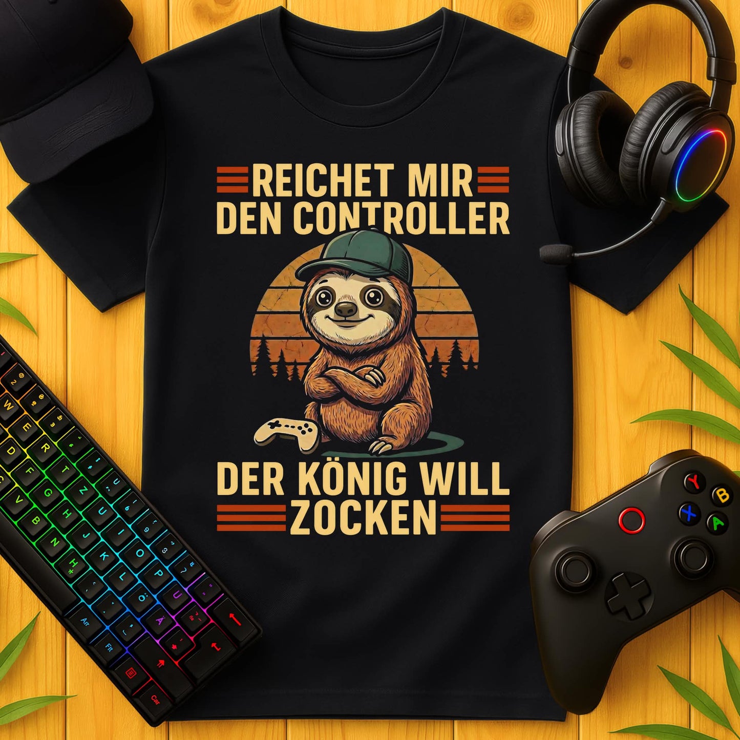 König will Zocken T-Shirt
