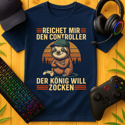 König will Zocken T-Shirt für Kids