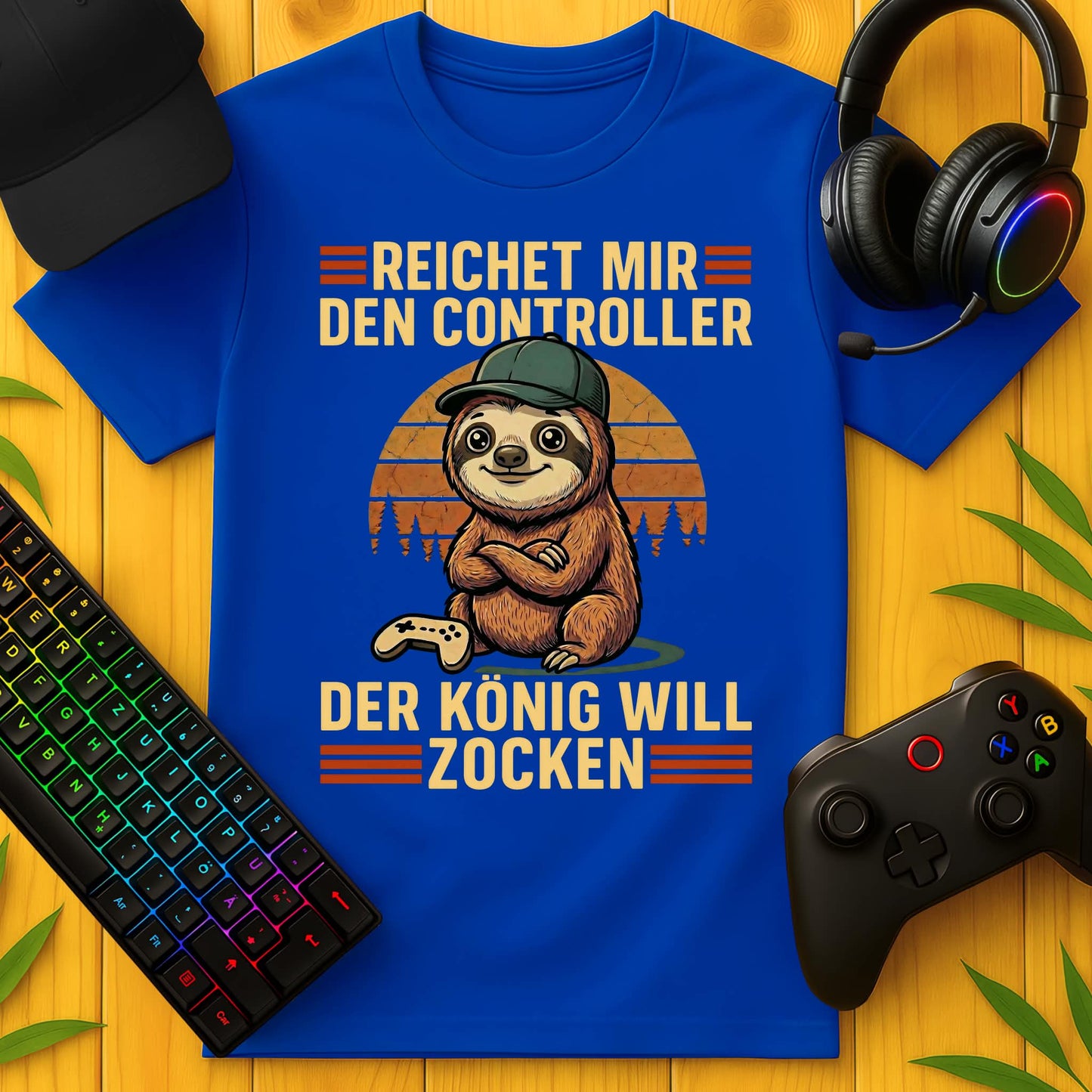 König will Zocken T-Shirt für Kids