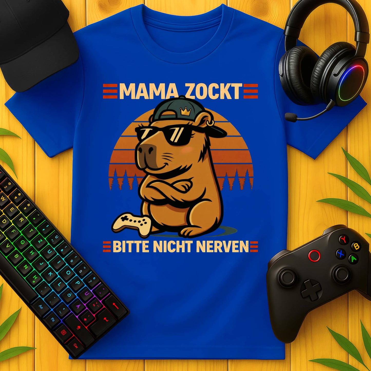 Mama Zockt She-Capybara T-Shirt