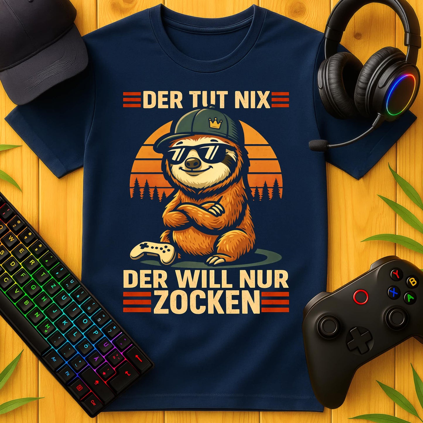 Der tut nix Sloth cool T-Shirt für Kids