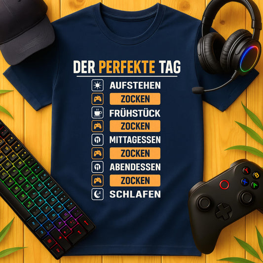 Der perfekte Tag Zocken T-Shirt für Kids