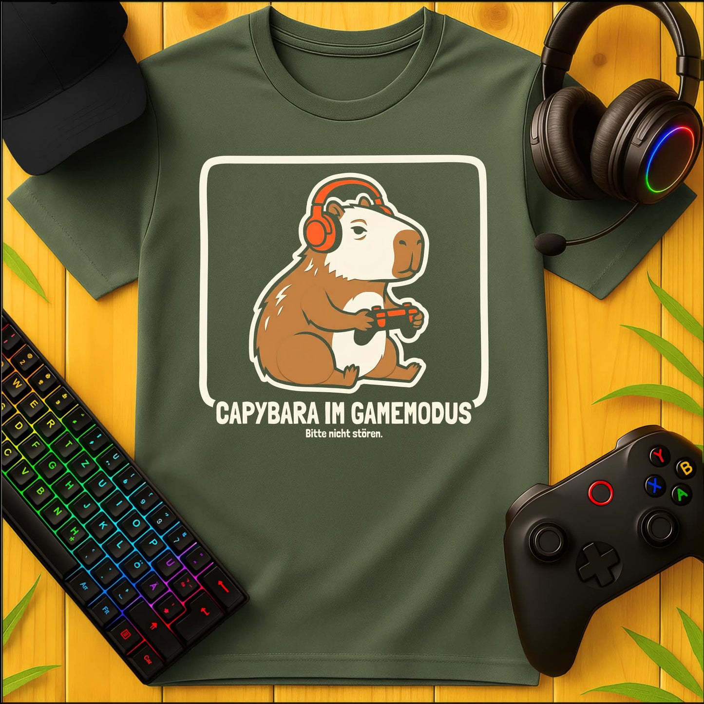 Capybara im Gamemodus T-Shirt