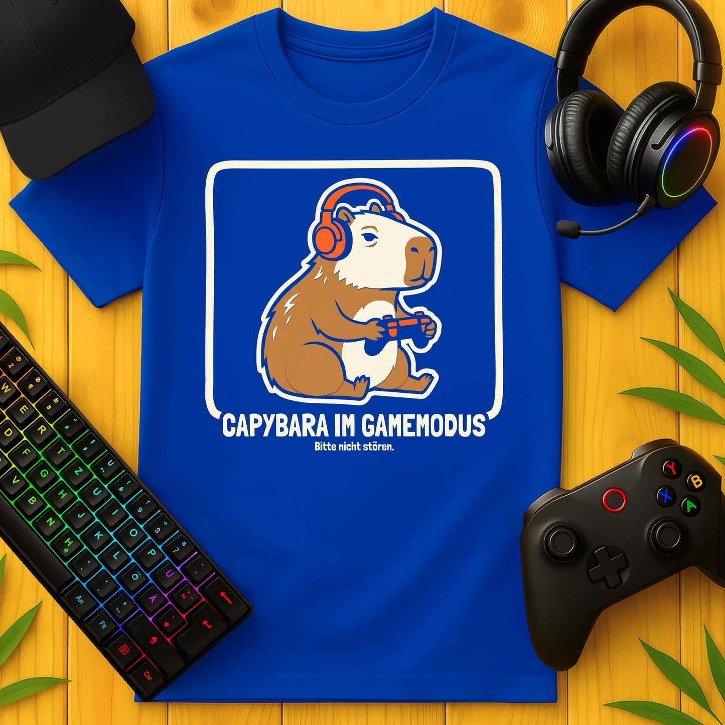 Capybara im Gamemodus T-Shirt