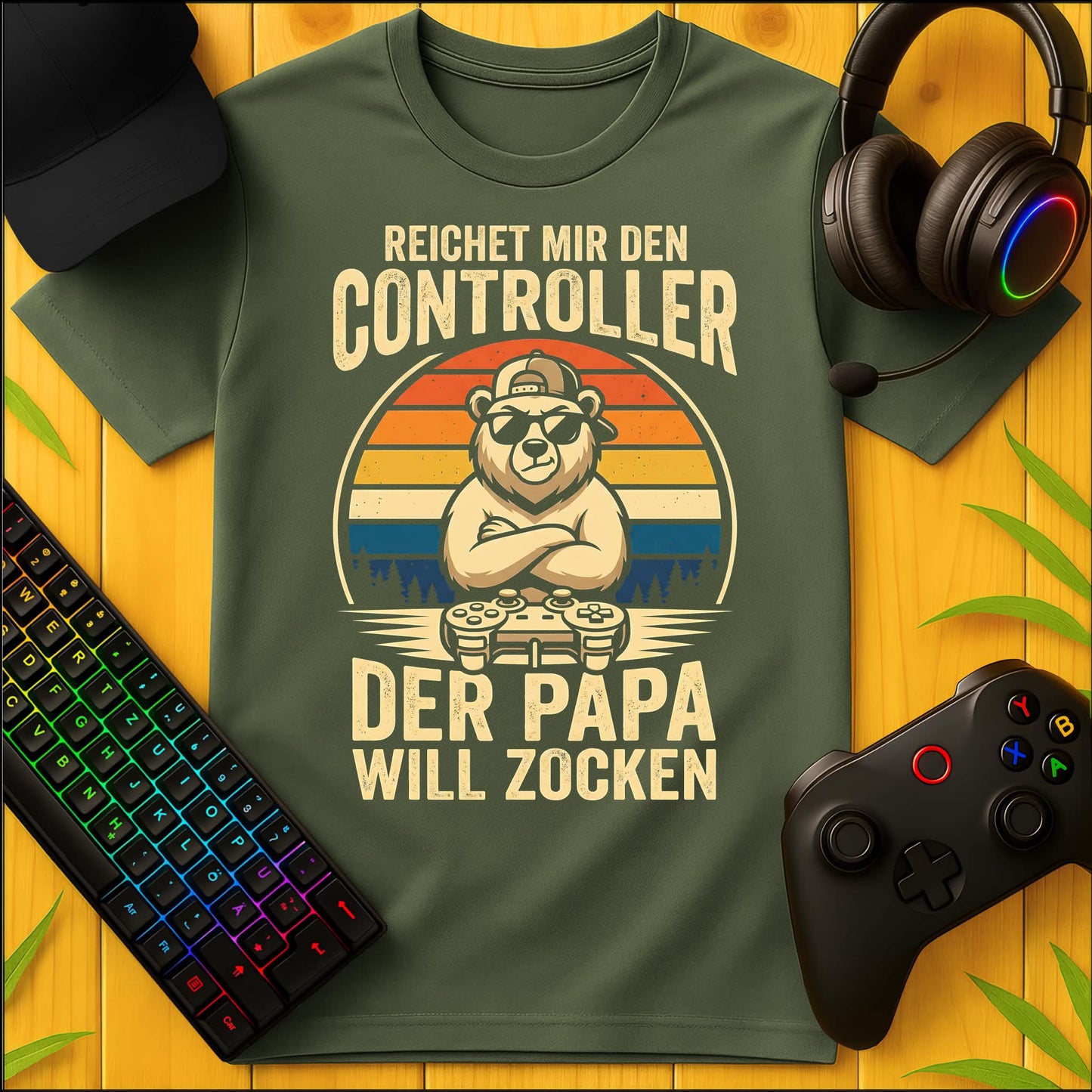 Papa will Zocken T-Shirt
