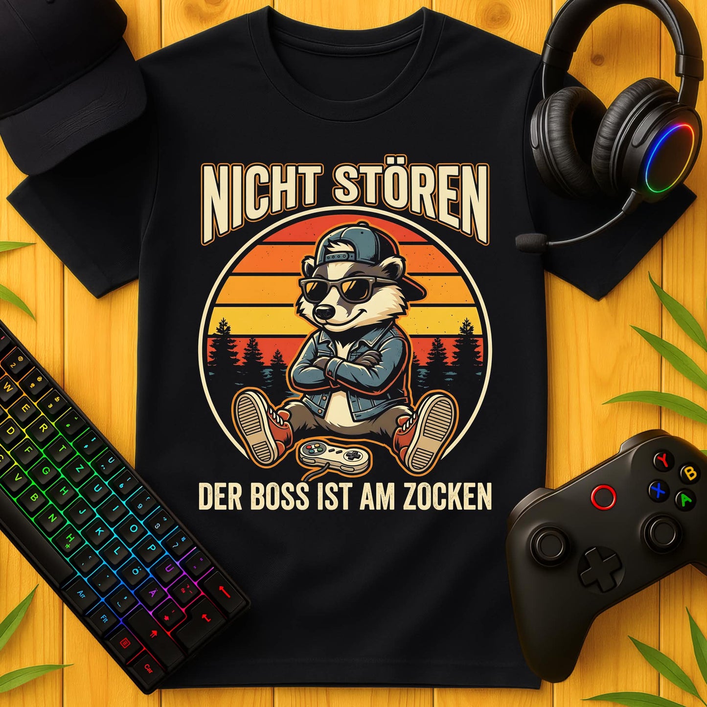 Boss am Zocken T-Shirt für Kids