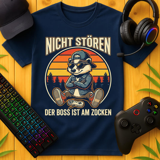 Boss am Zocken T-Shirt für Kids