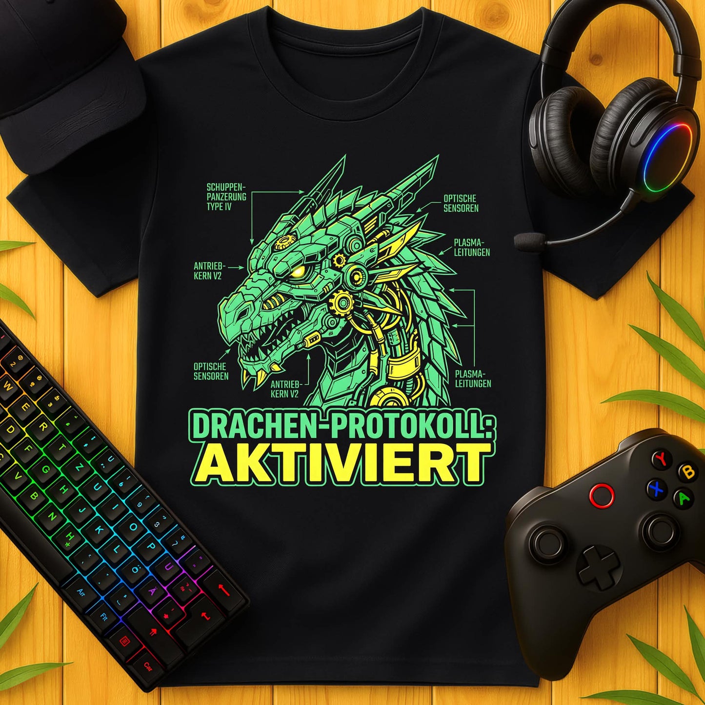 Drachen Protokoll T-Shirt für Kids