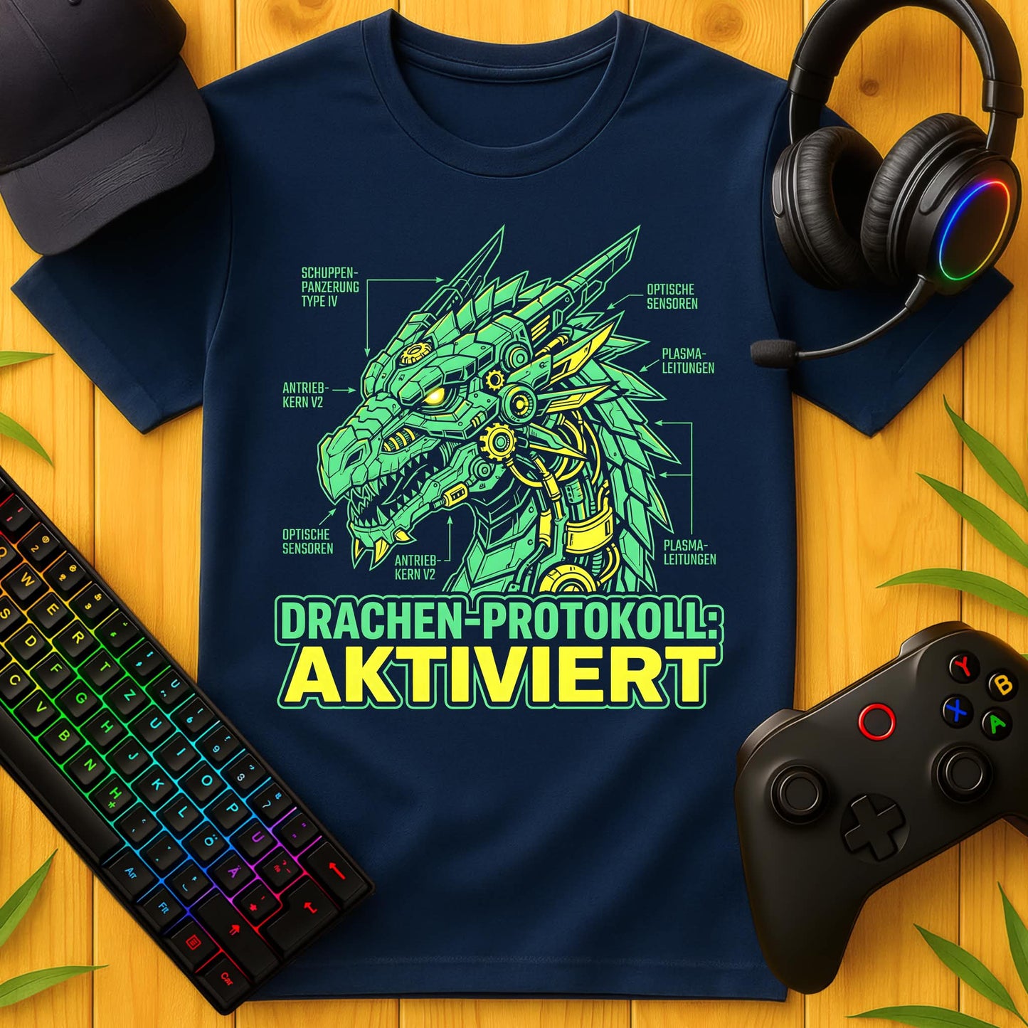 Drachen Protokoll T-Shirt für Kids