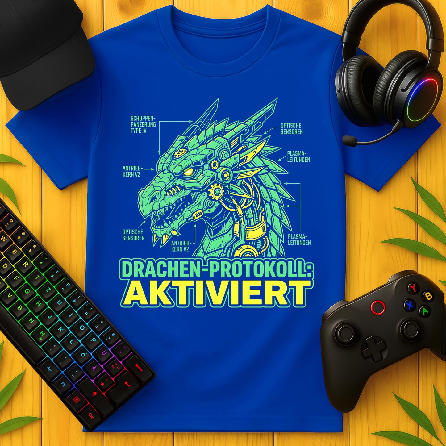 Drachen Protokoll T-Shirt für Kids