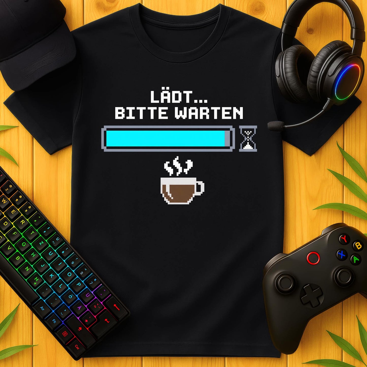 Bitte Warten Kaffee T-Shirt