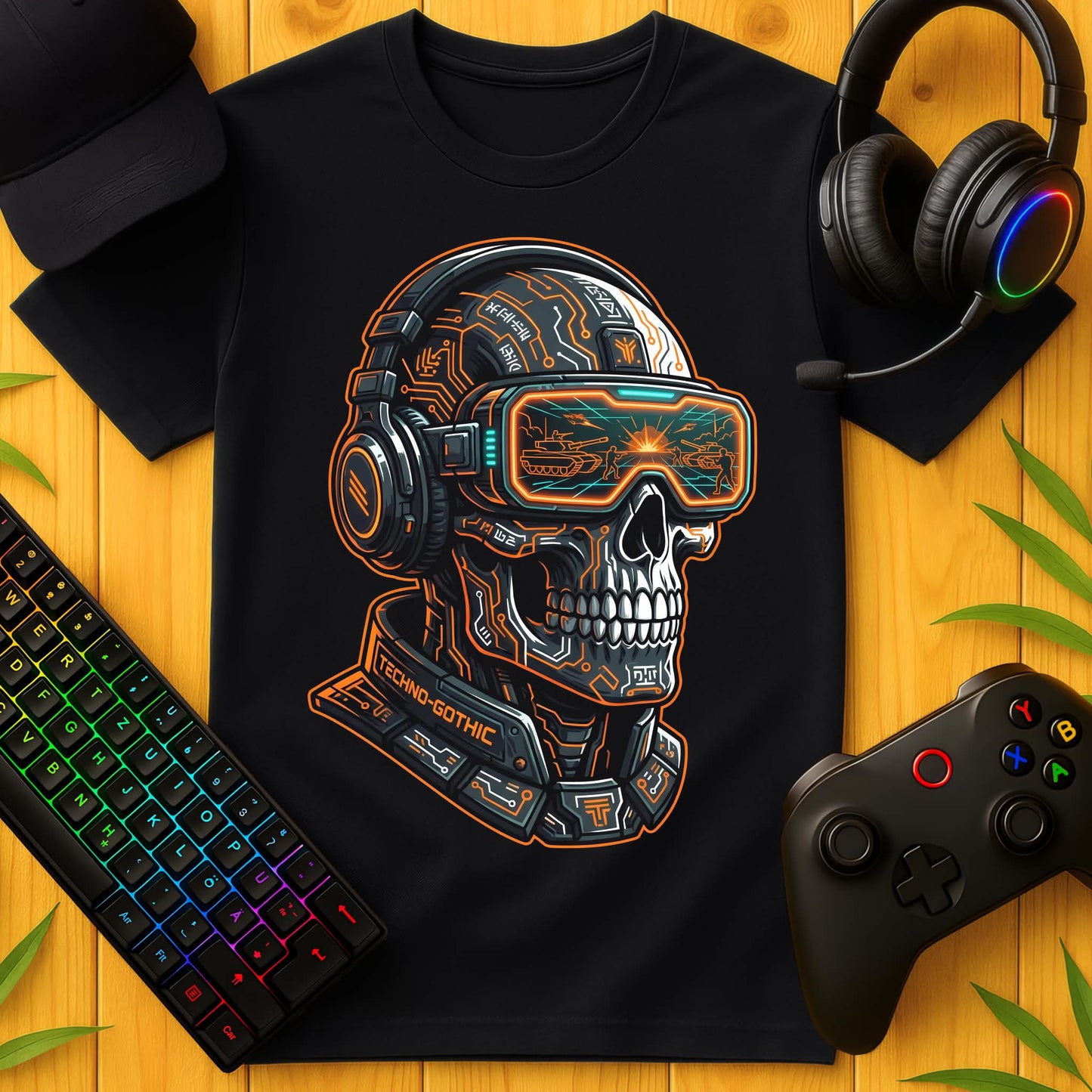 Techno Gothic T-Shirt für Kids