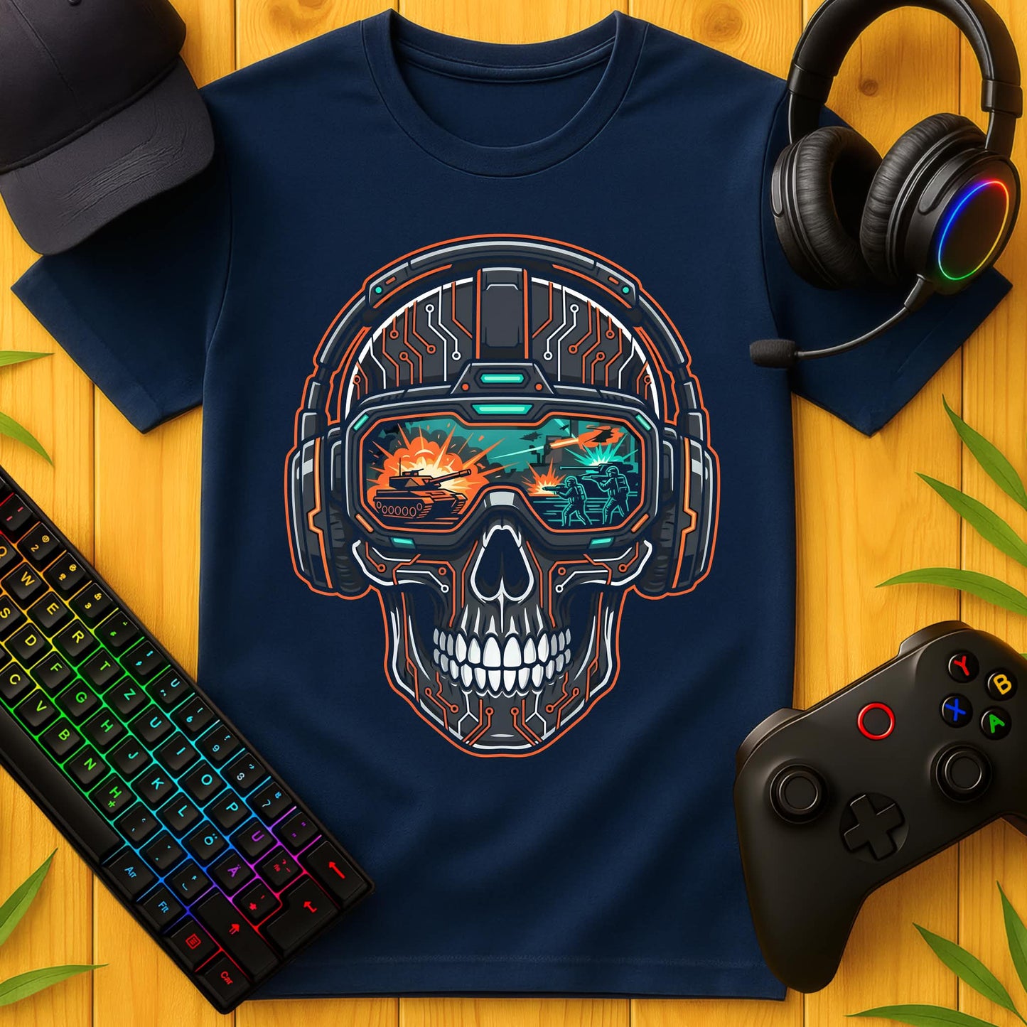 Techno Skull Front T-Shirt