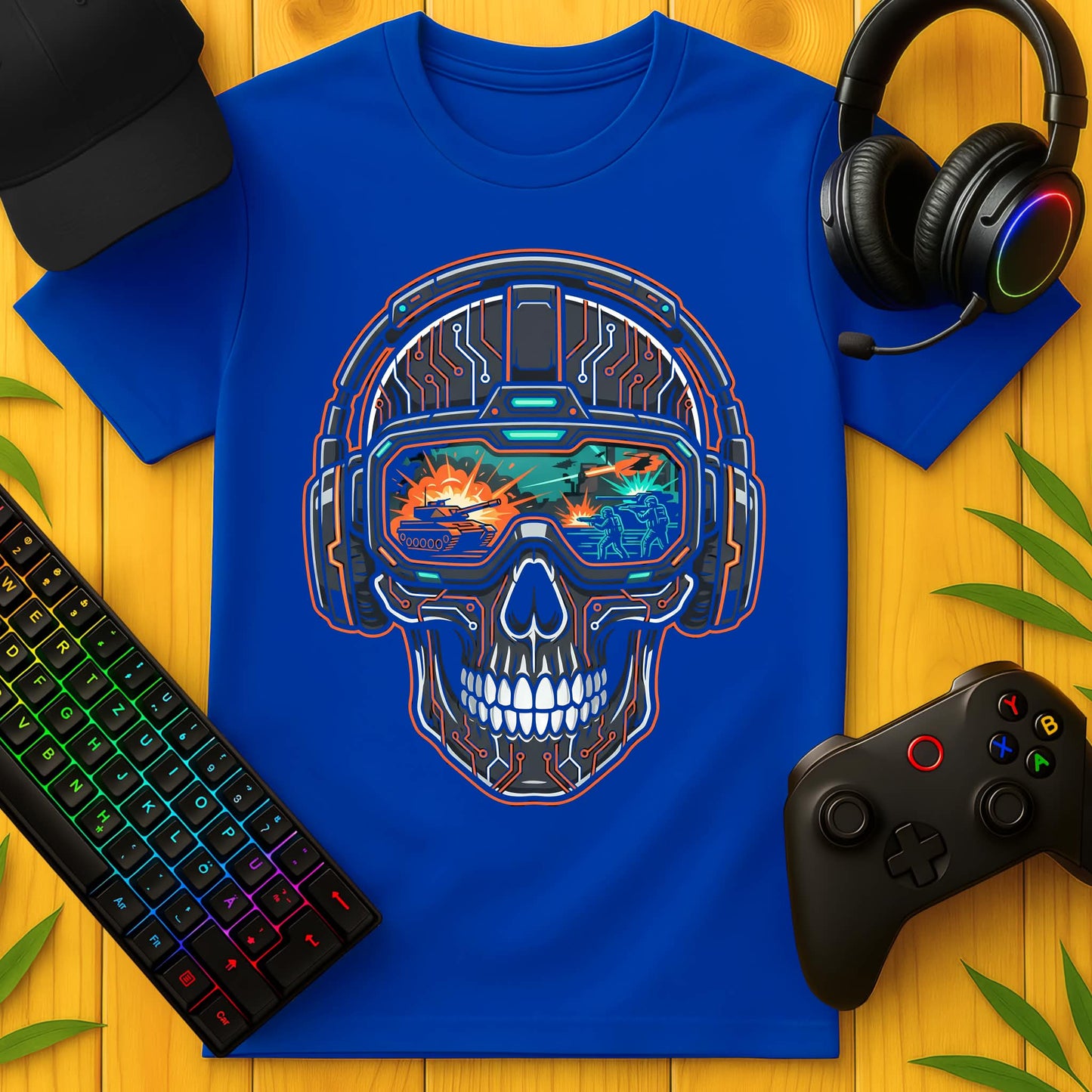 Techno Skull Front T-Shirt