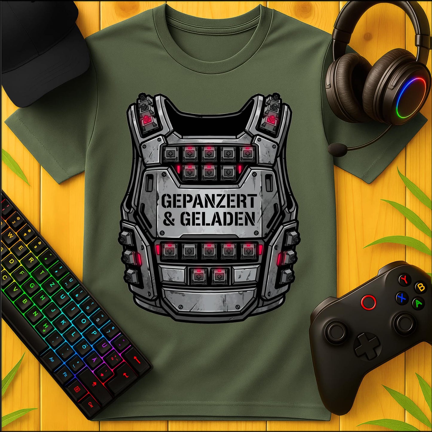 Gepanzert und geladen T-Shirt