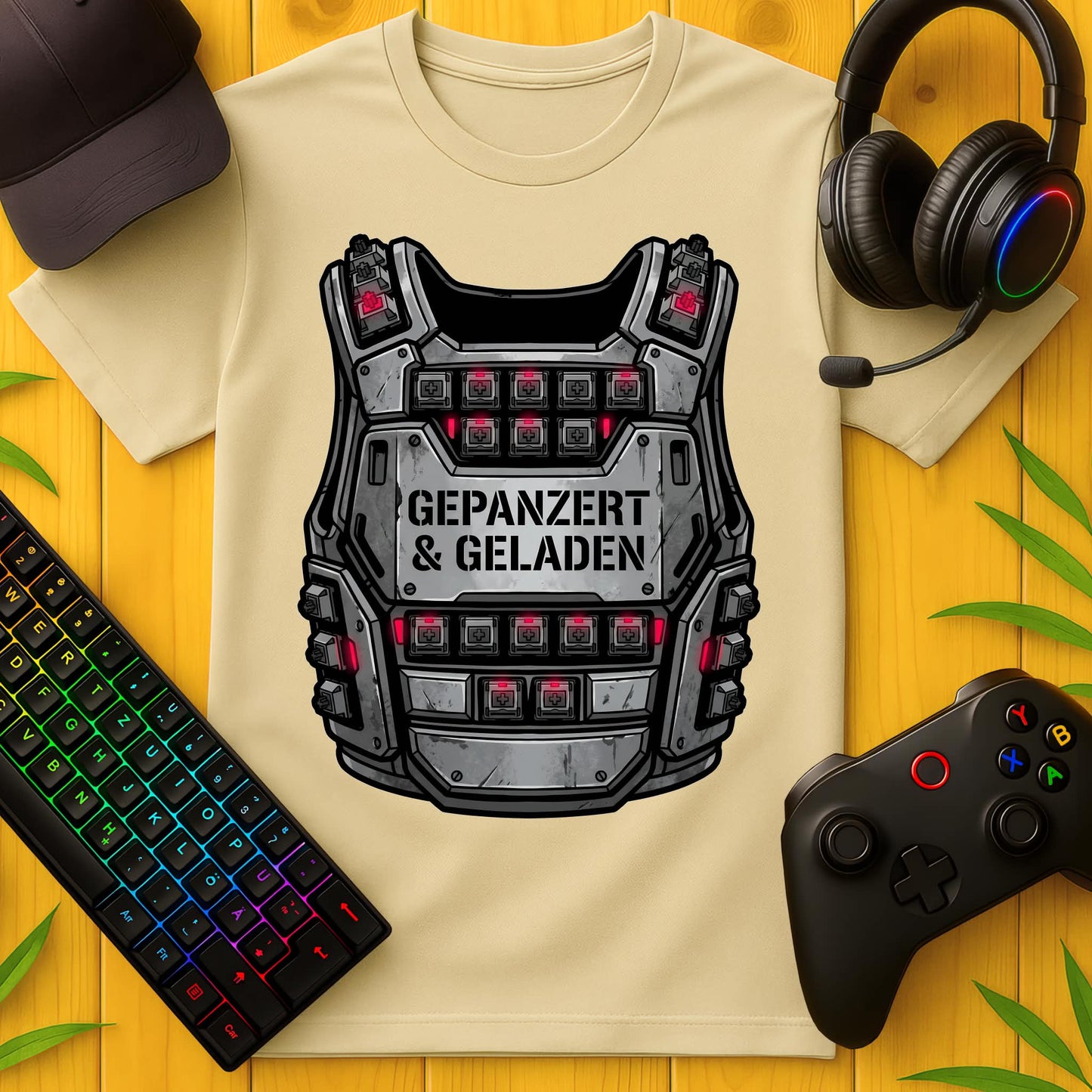 Gepanzert und geladen T-Shirt